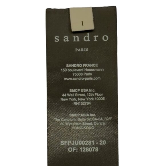 Sandro “Gansia” Black Genuine Lamb Leather Mini Skirt – Size 1 (36) - Picture 10 of 11